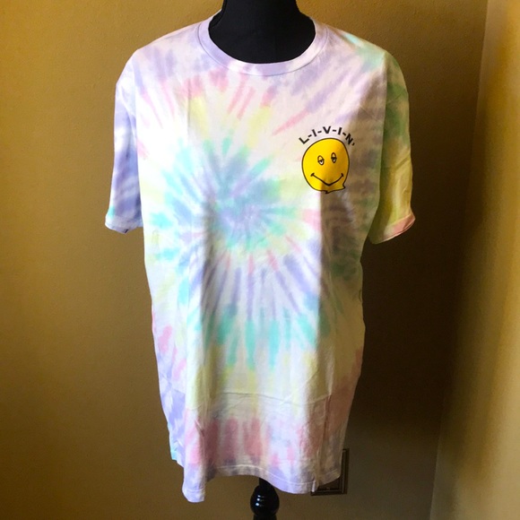 Dazed and confused short sleeve pastel tie dyed t-shirt. Size Large.  NWOT - Picture 2 of 10